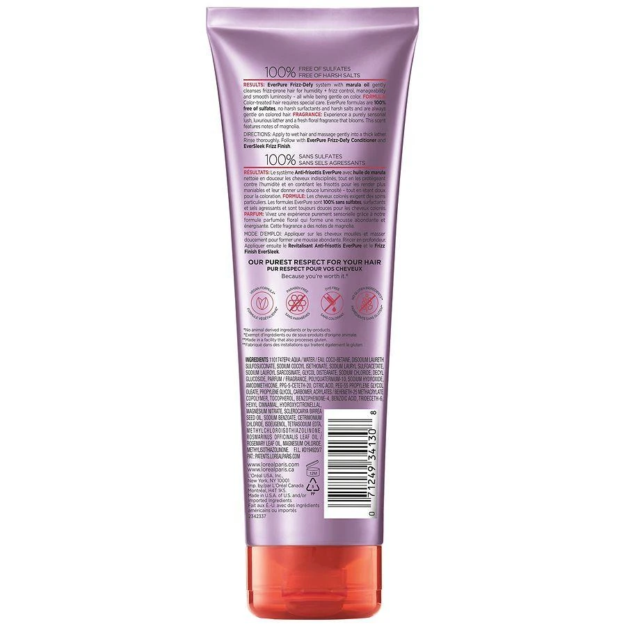 L'Oreal Paris Sulfate Free Frizz Defy Shampoo 2