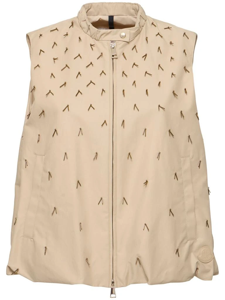 Moncler Gruilly Beaded Cotton Blend Vest 1