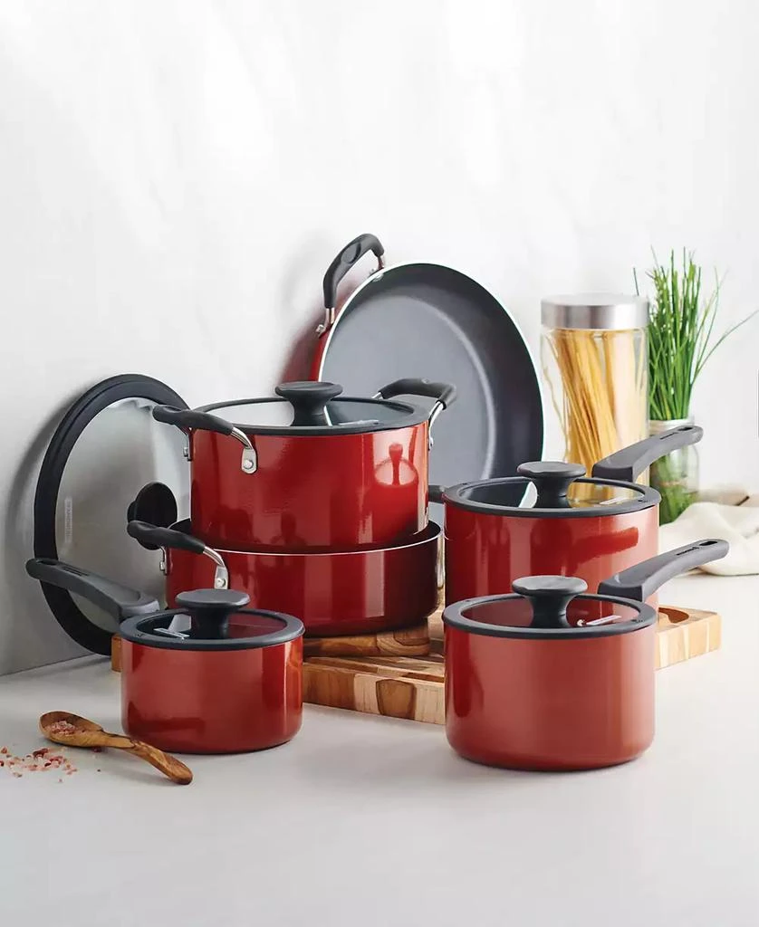 Tramontina Porcelain Enamel Heavy Gauge Aluminum Non Stick 11 Piece Cookware Set 7