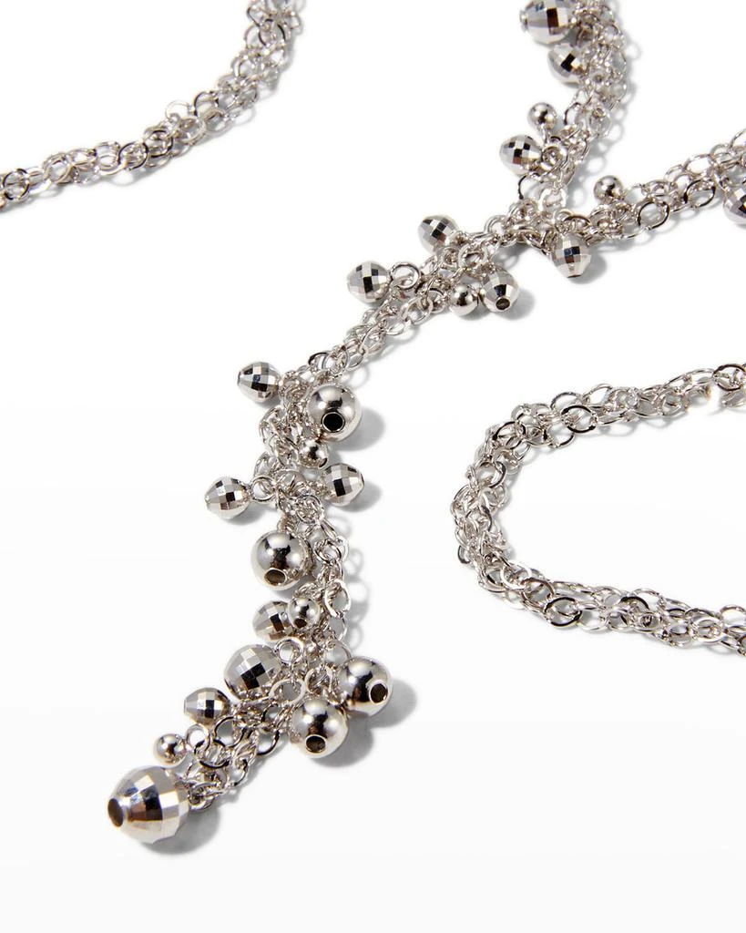 Platinum Born Platinum Beaded Y-Drop Necklace 3