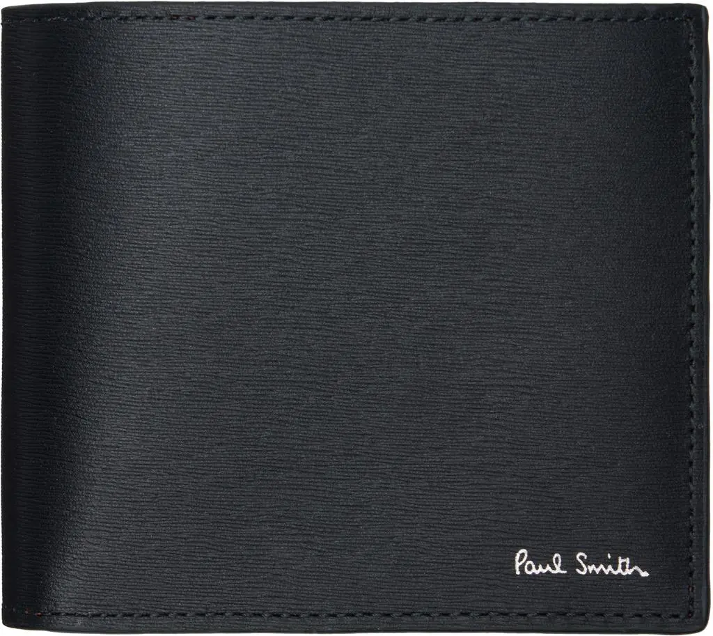 Paul Smith Black 'Artist Stripe' Interior Wallet