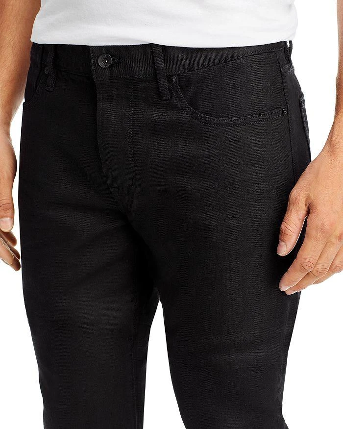 John Varvatos Star USA Bowery Slim Straight Fit Jeans in Jet Black 5