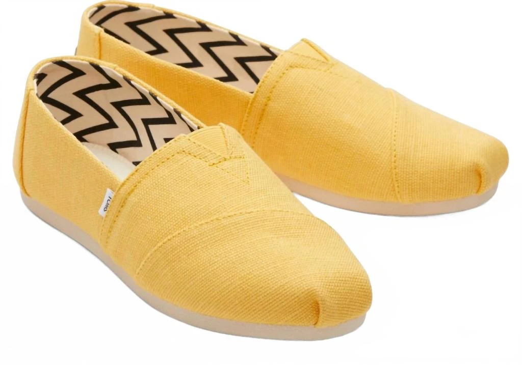 TOMS Women
s Heritage Canvas Alpargata Espadrille In Golden Yellow 1