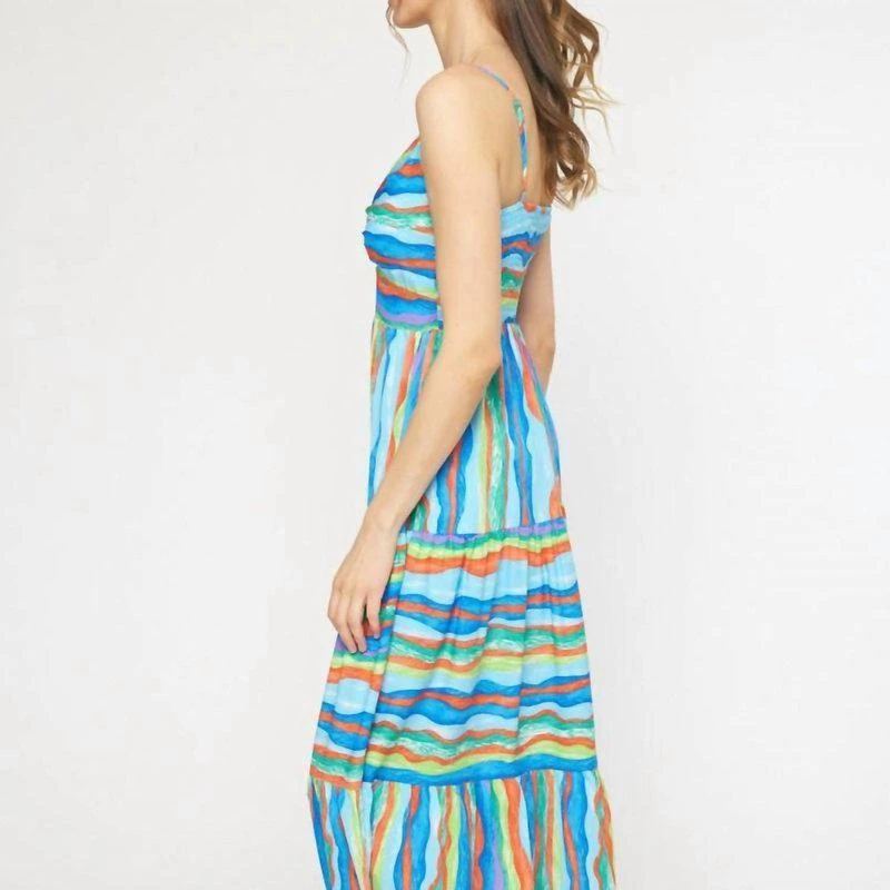 entro Stripe Maxi Dress 2
