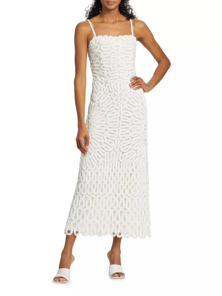 SIMKHAI Elise Crocheted Midi-Dress 2