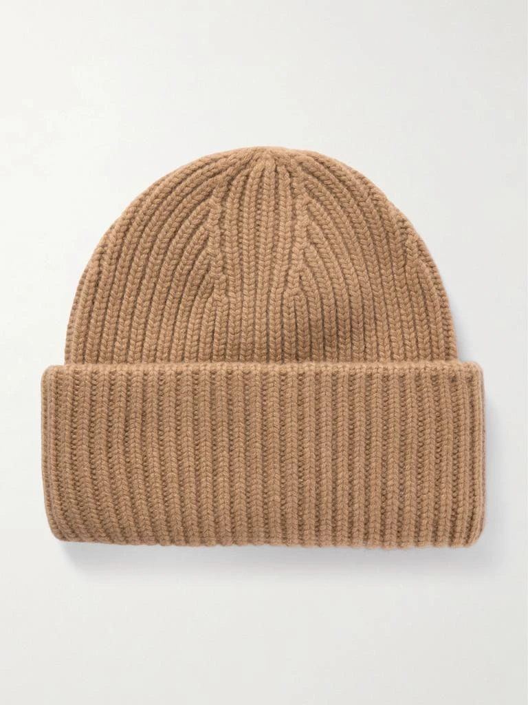 Shop SOFT GOAT - Cashmere Ribbed Beanie on Sale at  display picture 1