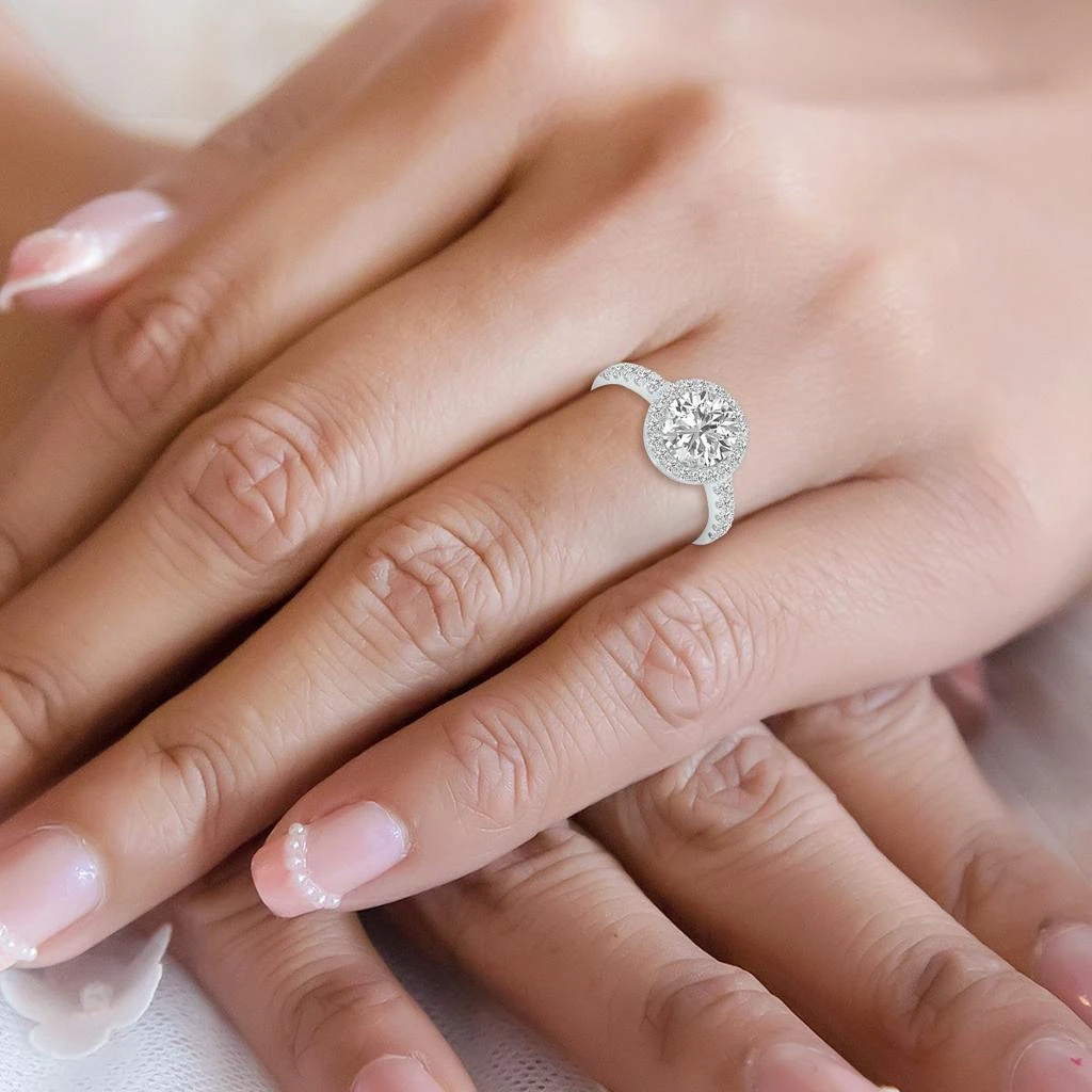SSELECTS 2 Carat Tw Round Lab Grown Diamond Engagement Ring In 14K White Gold 3