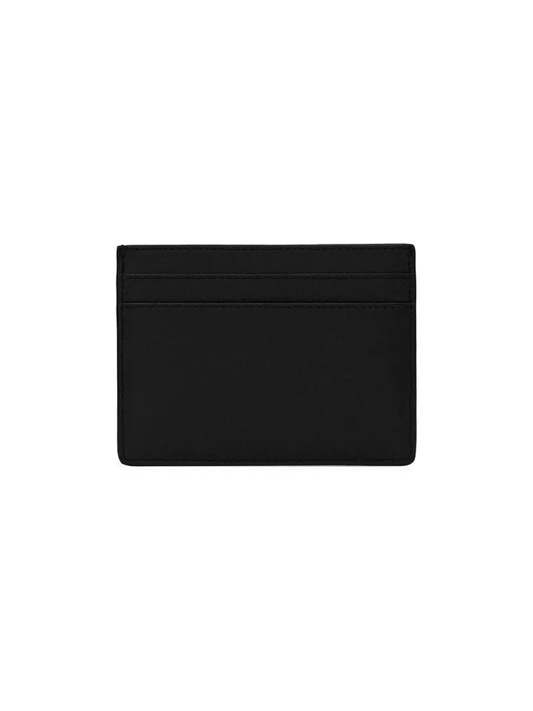 Yves Saint Laurent Tiny Cassandre Card Case in Grained Leather 2