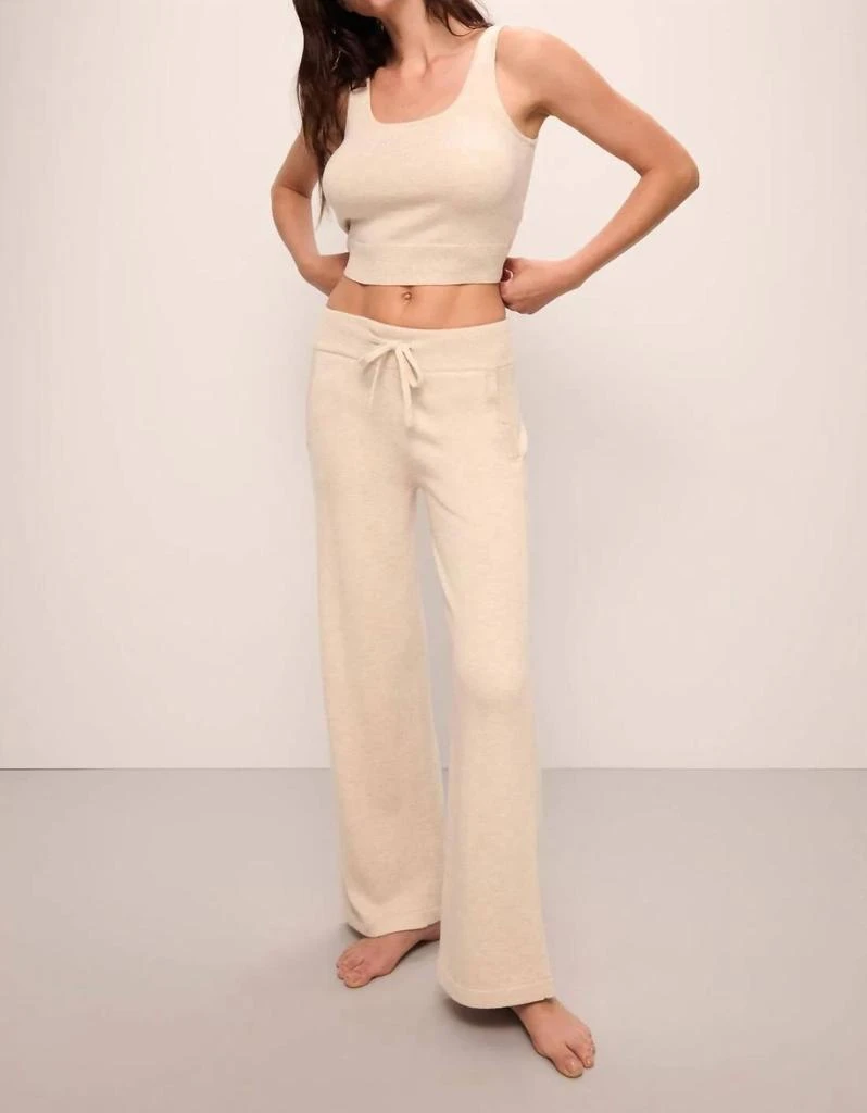 Eberjey Recycled Sweater Pant In Oat 1