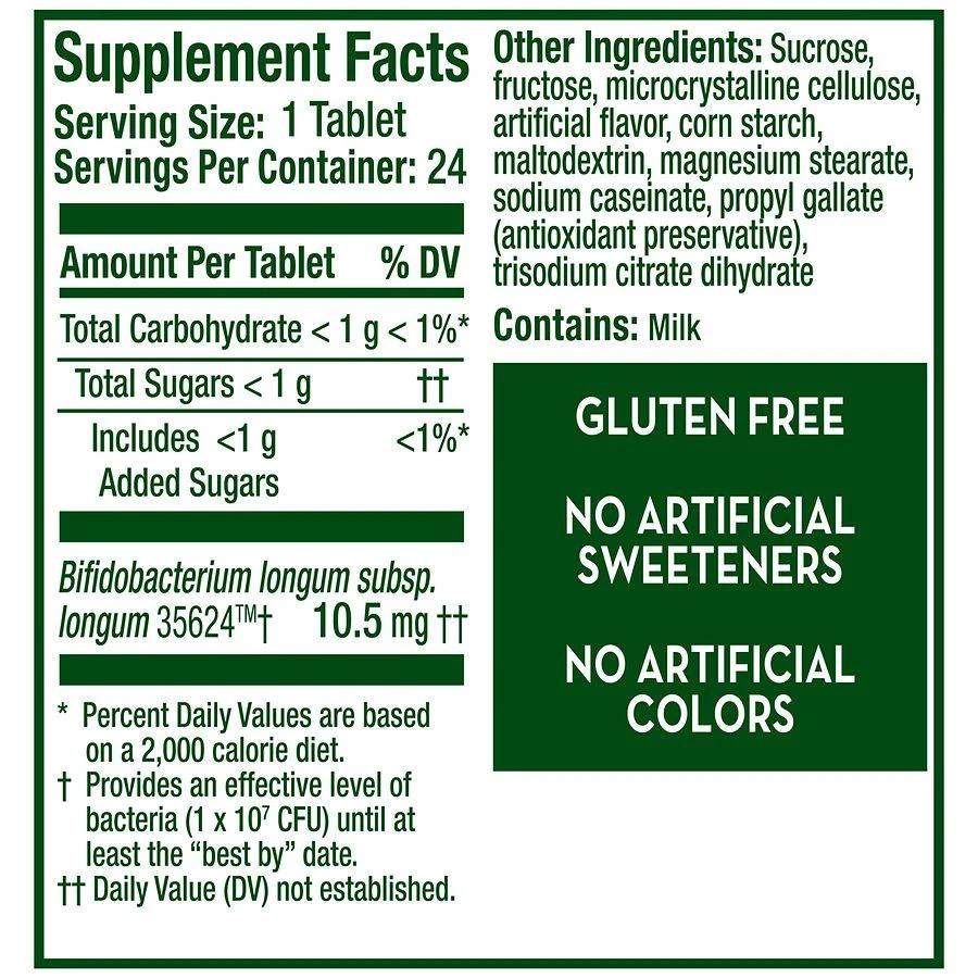 Align Chewable Probiotic Tablets for Women and Men Banana Strawberry 9