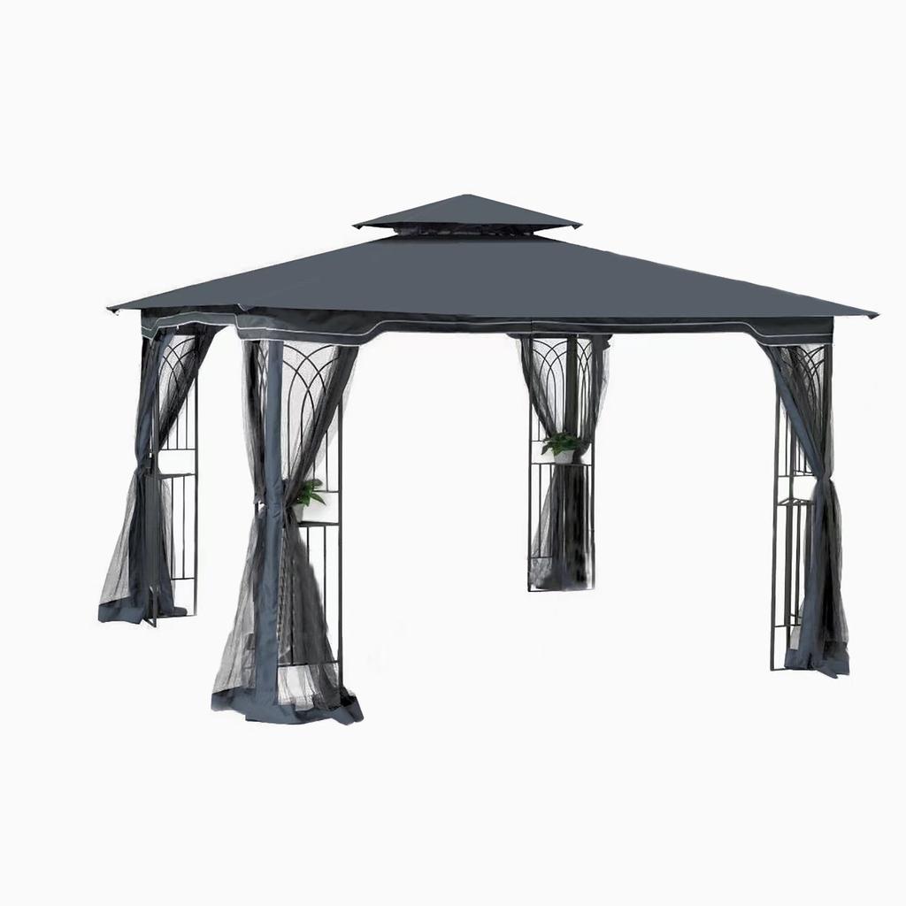 Streamdale Furniture Streamdale 10x10 Outdoor Patio Gazebo Canopy Tent With Ventilated Double Roof