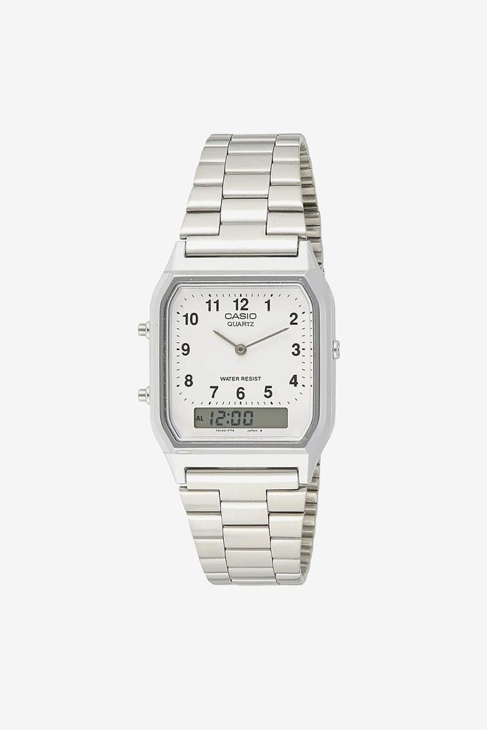 Los Angeles Apparel WCHD230A - Vintage Silver Casio Men's Watch