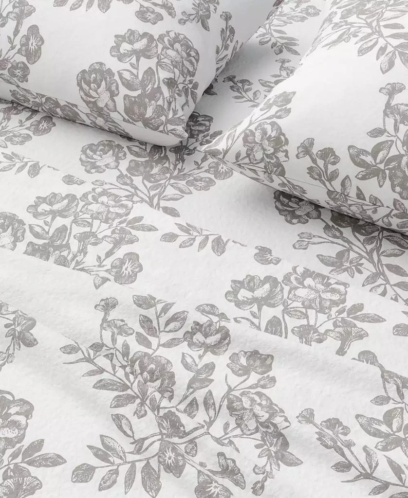 Linery 
Co Ultra-Soft Turkish Cotton Flannel Winter Floral Print Sheet Set 4