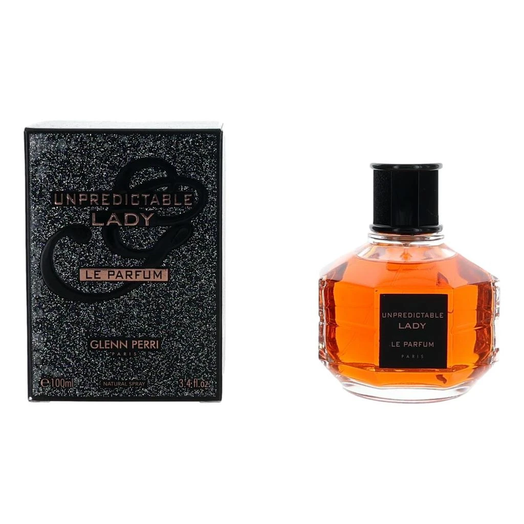 GLENN PERRI 2pcs Unpredictable Lady Le Parfum by Glen Perri, 3.4 oz Eau de Parfum Spray for Women 1