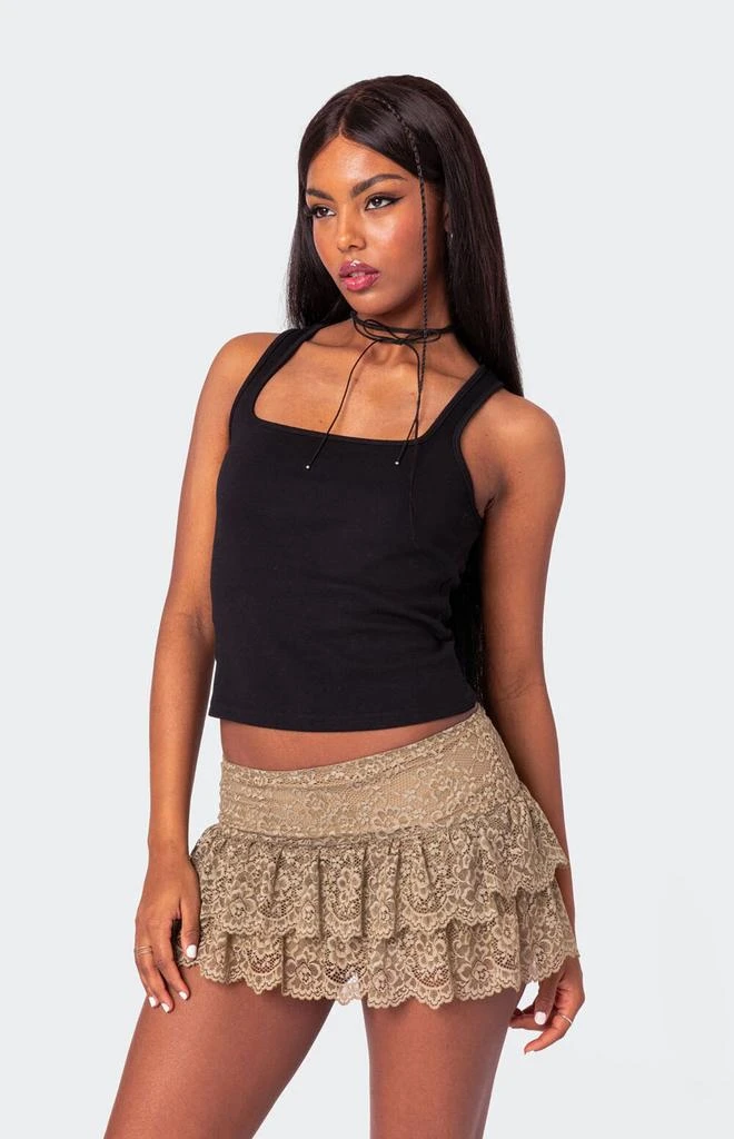 Edikted Square Neck Tank Top 1