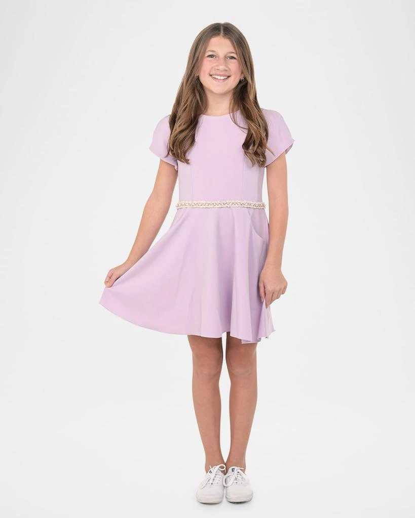 Zoe Girl
s Joyce Dress W/ Embellished Waistband, Size 7-16 6