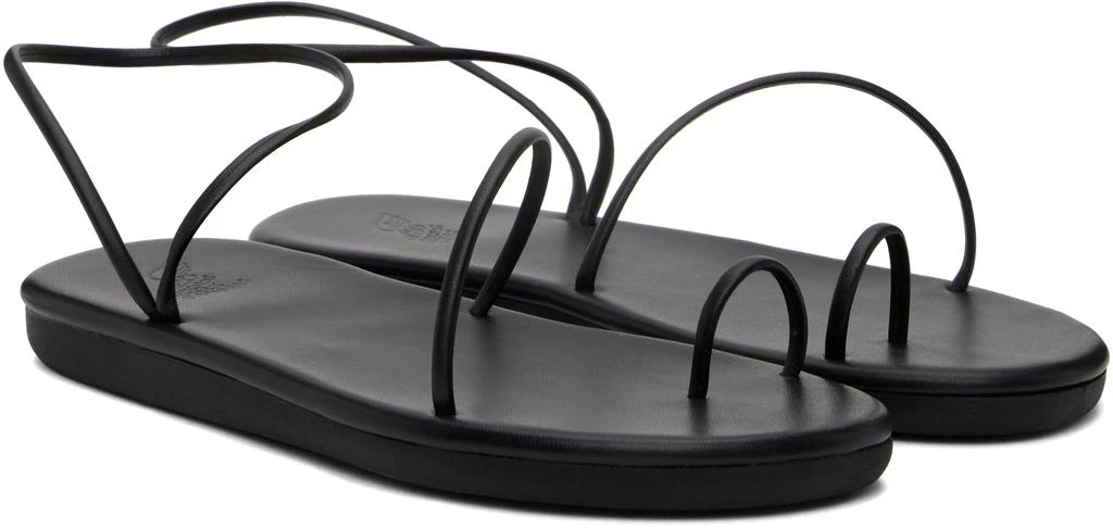 ANCIENT GREEK SANDALS Black Kansiz Sandals 4
