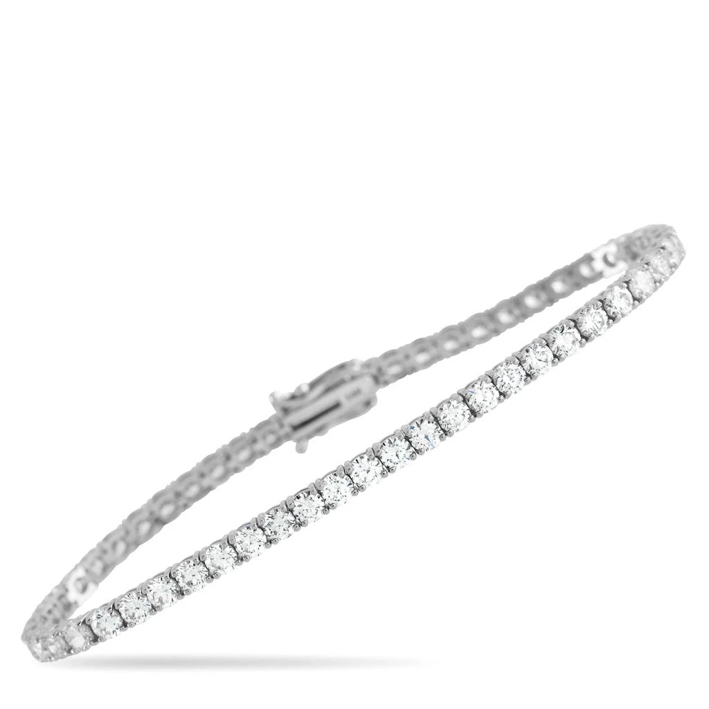 LB Exclusive 14K White Gold 6.50ct Lab-Grown Diamond Tennis Bracelet LG03-123125