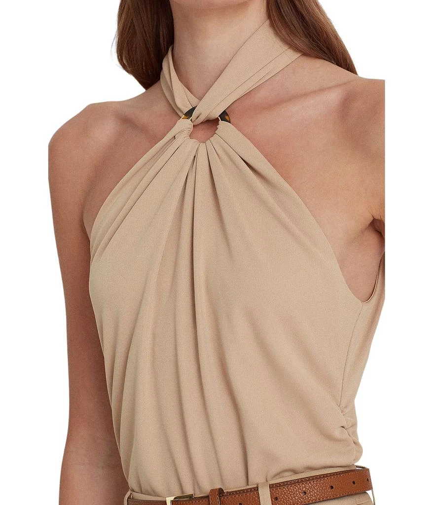 Ralph Lauren Stretch Jersey Ring-Front Halter Top 3
