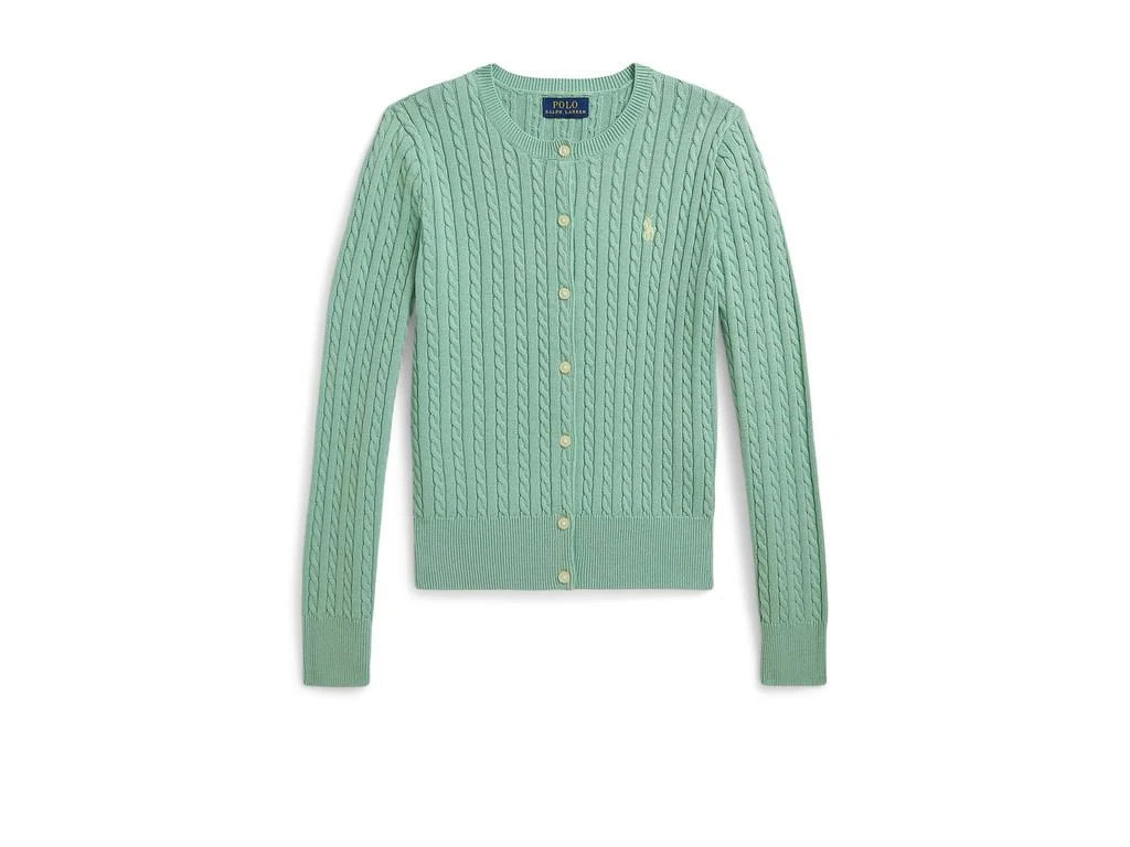 Ralph Lauren Mini-Cable Cotton Cardigan (Big Kid)