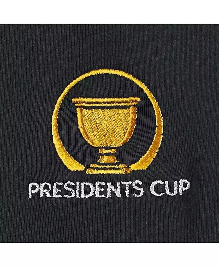 Peter Millar Women's Black Presidents Cup Opal Sleeveless Stretch Jersey Polo 3