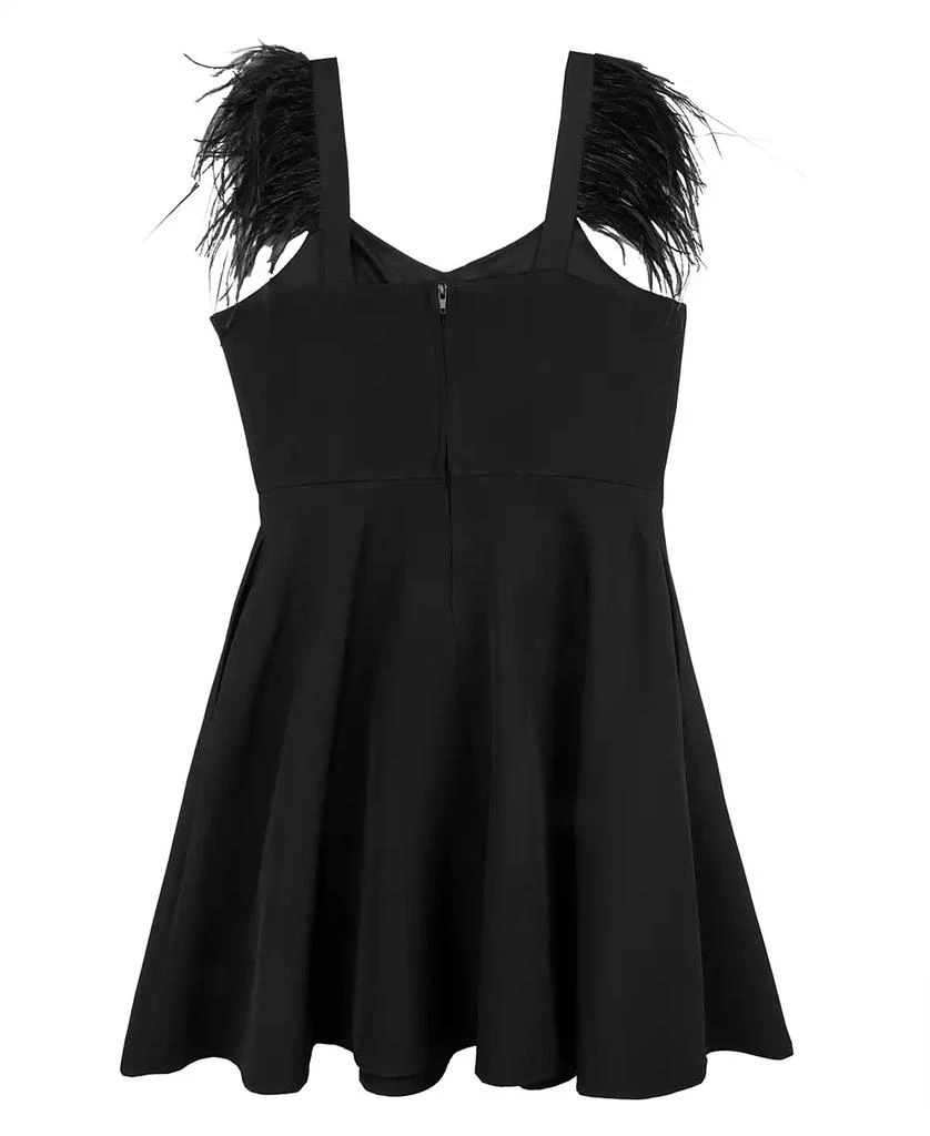 big girl black and white dress Gillian Midi Dress - Black Floral