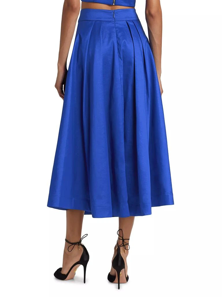 Milly Juliet Taffeta Midi-Skirt 5