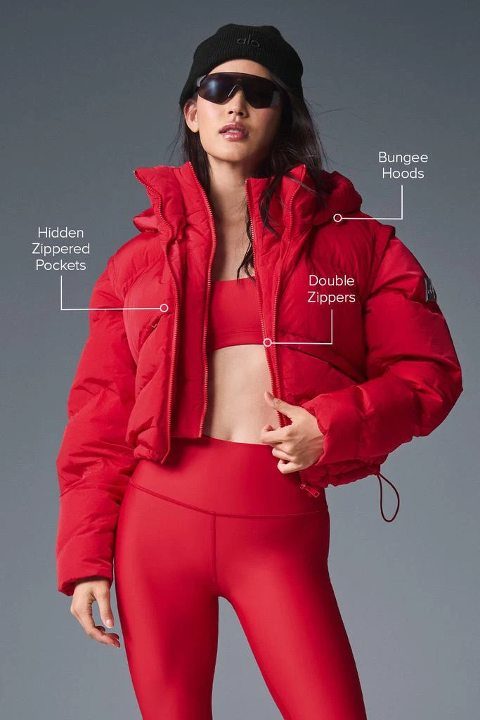 Alo Glacier Puffer - Bold Red 2