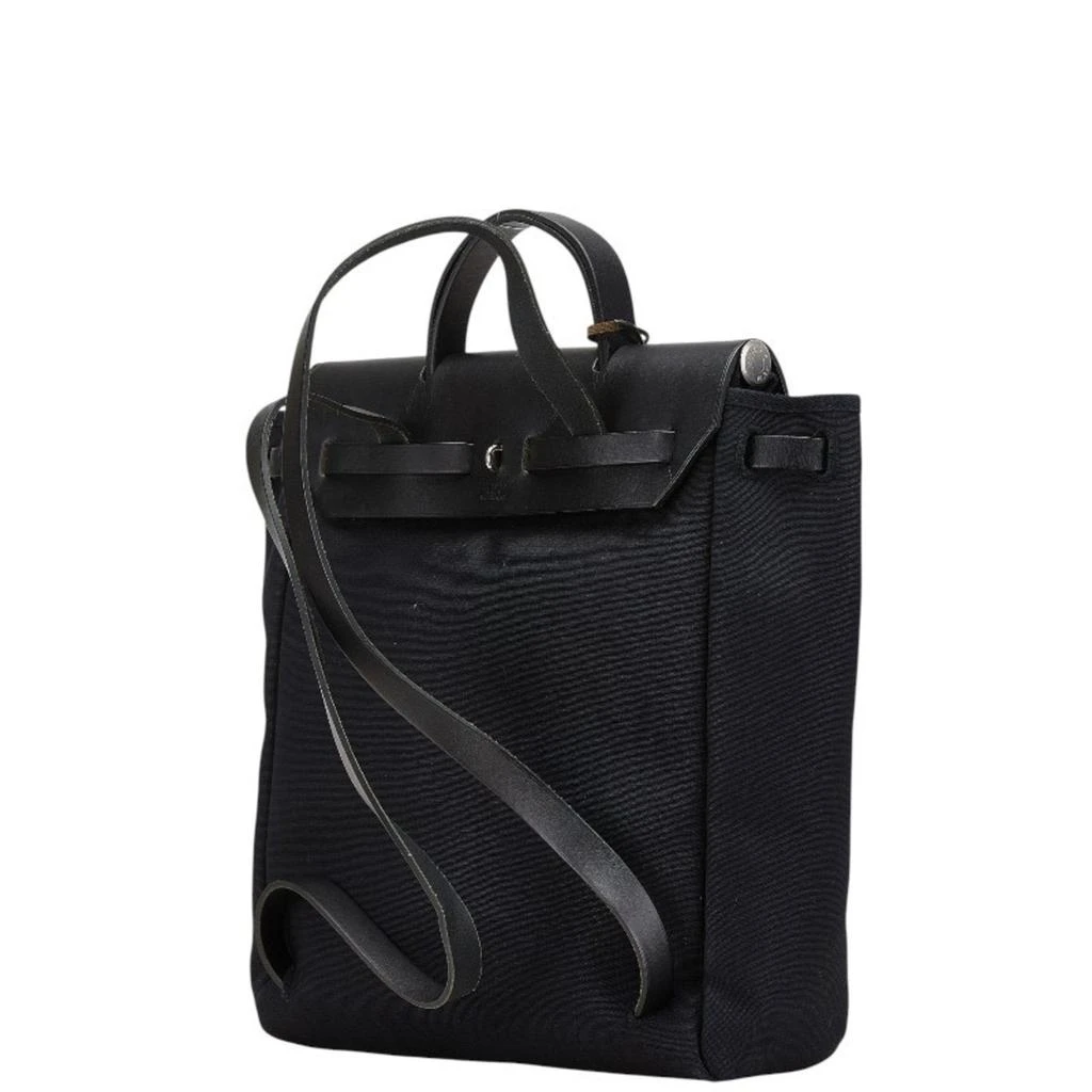 Hermes Toile Officier Leather Backpack (Pre-Owned) 2