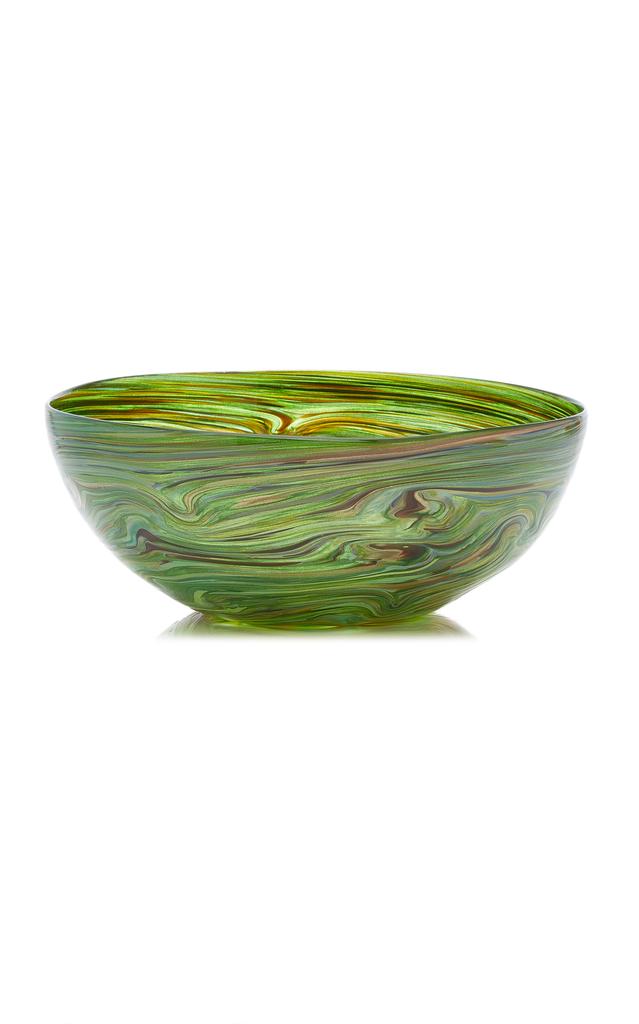 MoDA Moda Domus - Calcedonio Glass Salad Bowl - Green - Moda Operandi