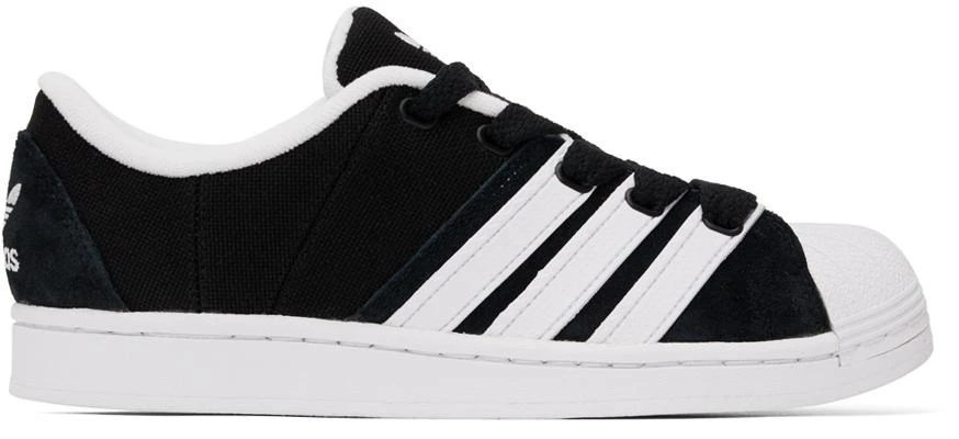 Adidas Black & White Superstar Supermodified Sneakers 1