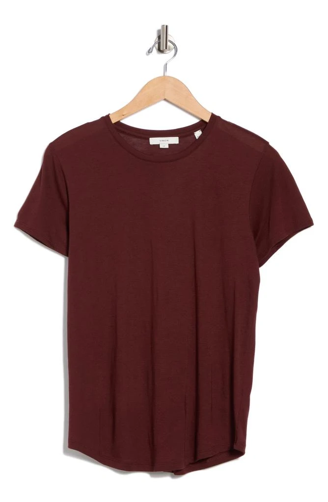 Vince Crewneck Shirt Tail T-Shirt 3