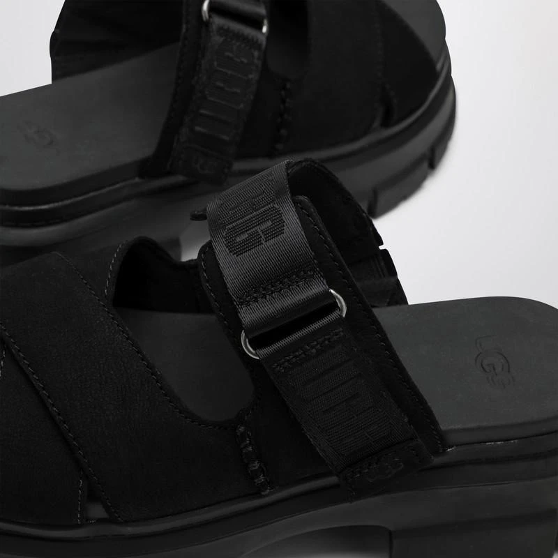 UGG Black nubuck and fabric Ashton slipper 5