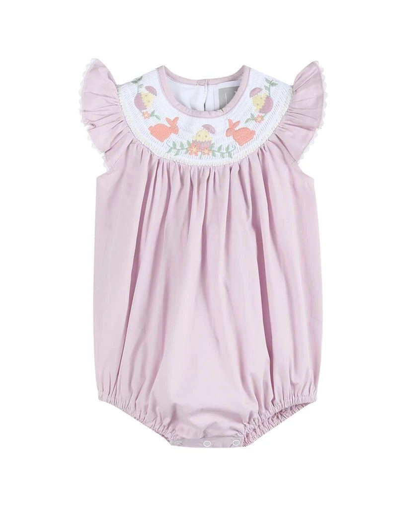 Lil Cactus Easter Smocked Flutter Romper