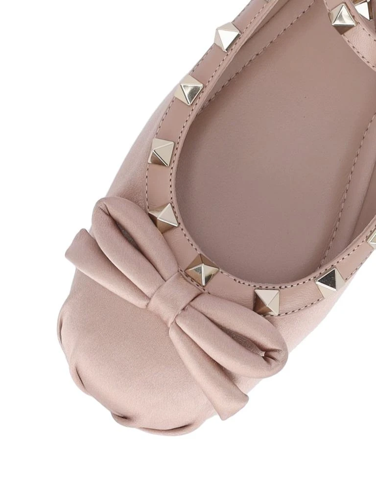 Valentino Valentino Garavani Rockstud Bow Detailed Ballerina Shoes 5