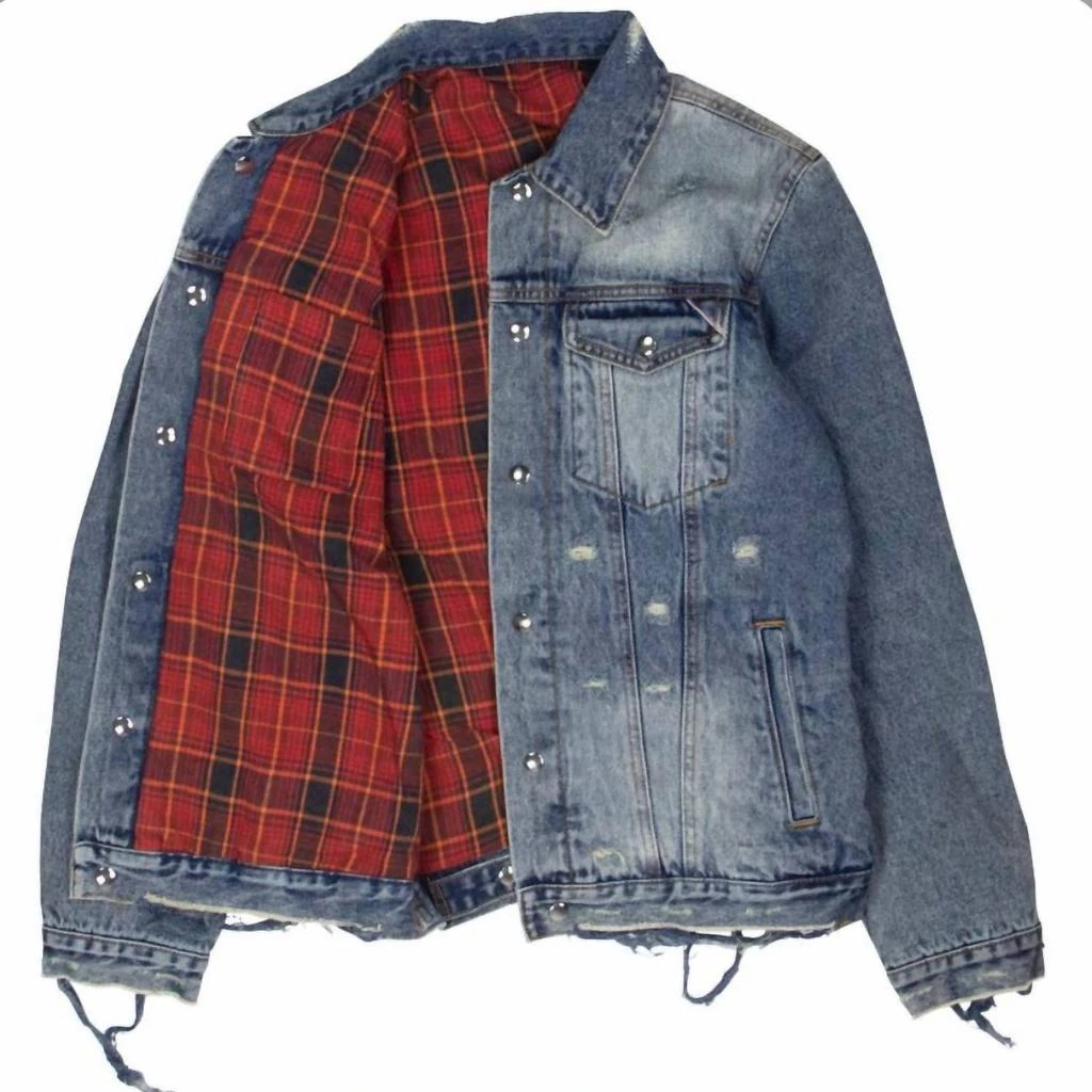 Cult Of Individuality Men's Type Ii Reversible Denim Jacket In Tiger 2