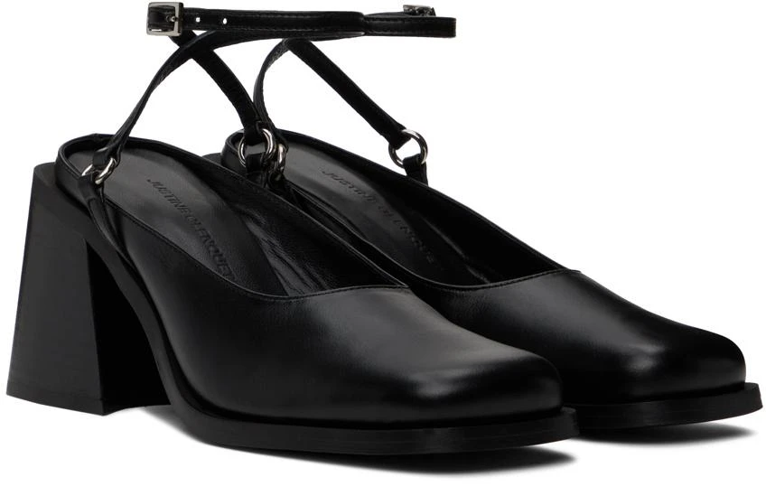 Justine Clenquet Black Courtney Heels 4