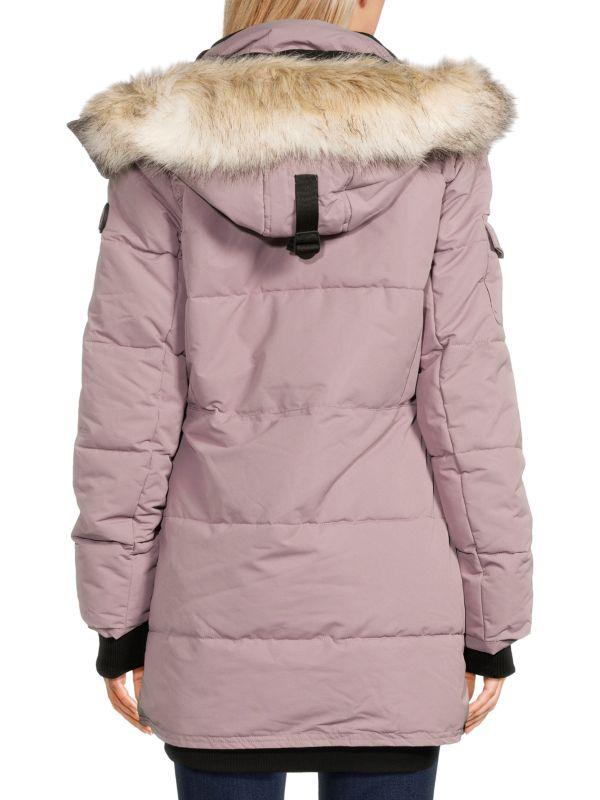 NOIZE Faux Fur Trim Parka
