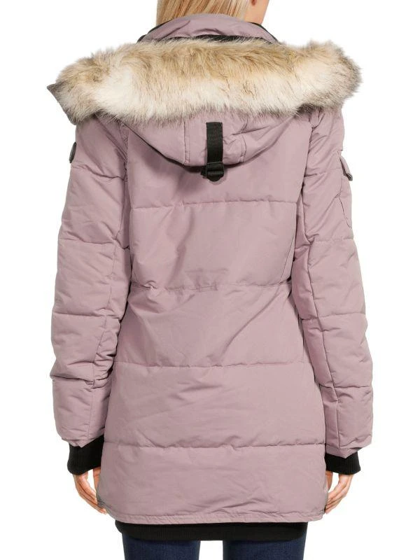 NOIZE Faux Fur Trim Parka 2