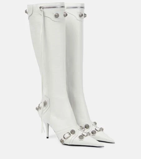Balenciaga Cagole leather knee-high boots 1