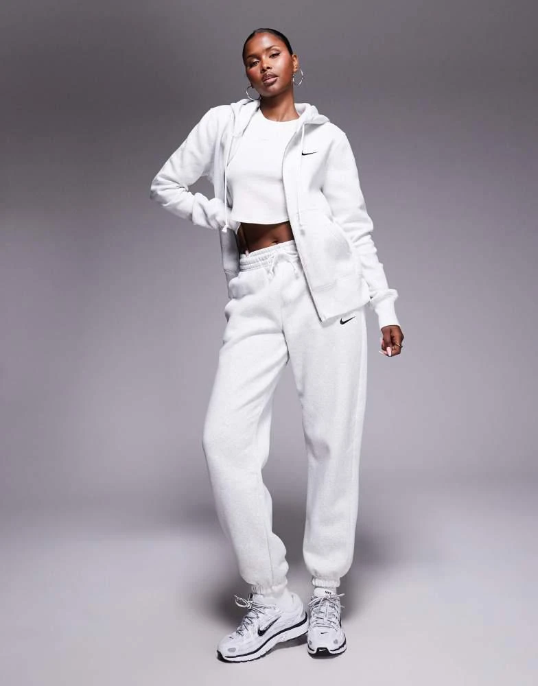 NIKE Nike Phoenix Fleece full zip hoodie in grey 3