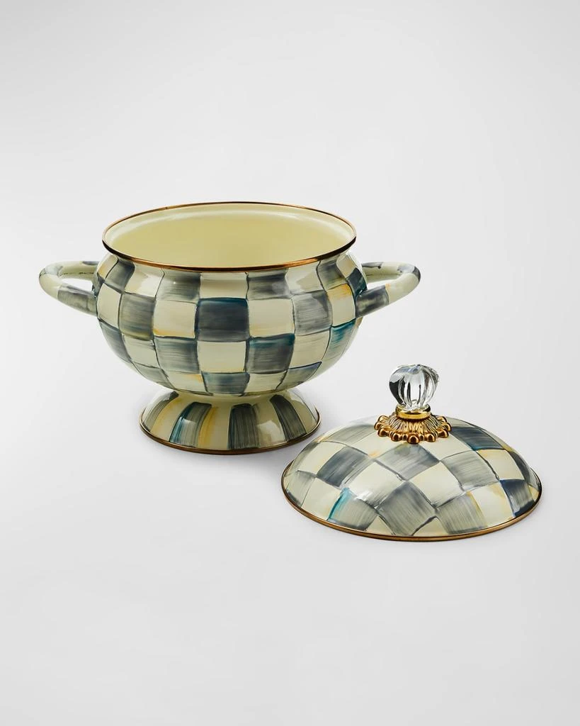 MacKenzie-Childs Sterling Check Tureen 2