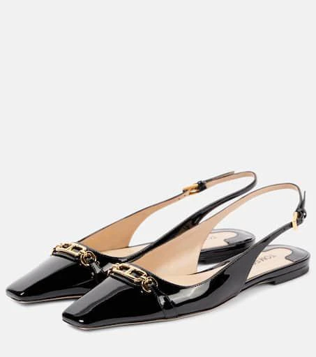 Tom Ford Whitney patent leather slingback flats 4