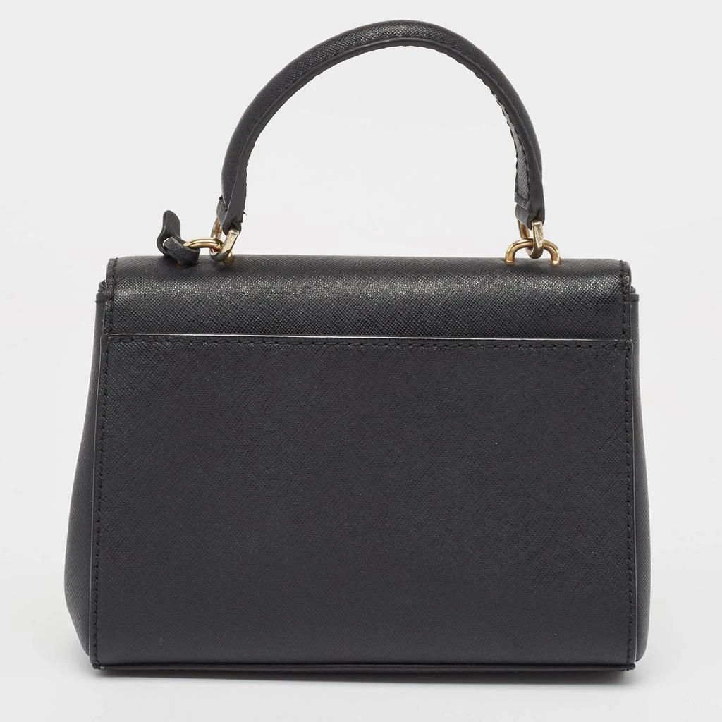Michael Kors Michael Kors Black Saffiano Leather Extra Small Ava Top Handle Bag 4