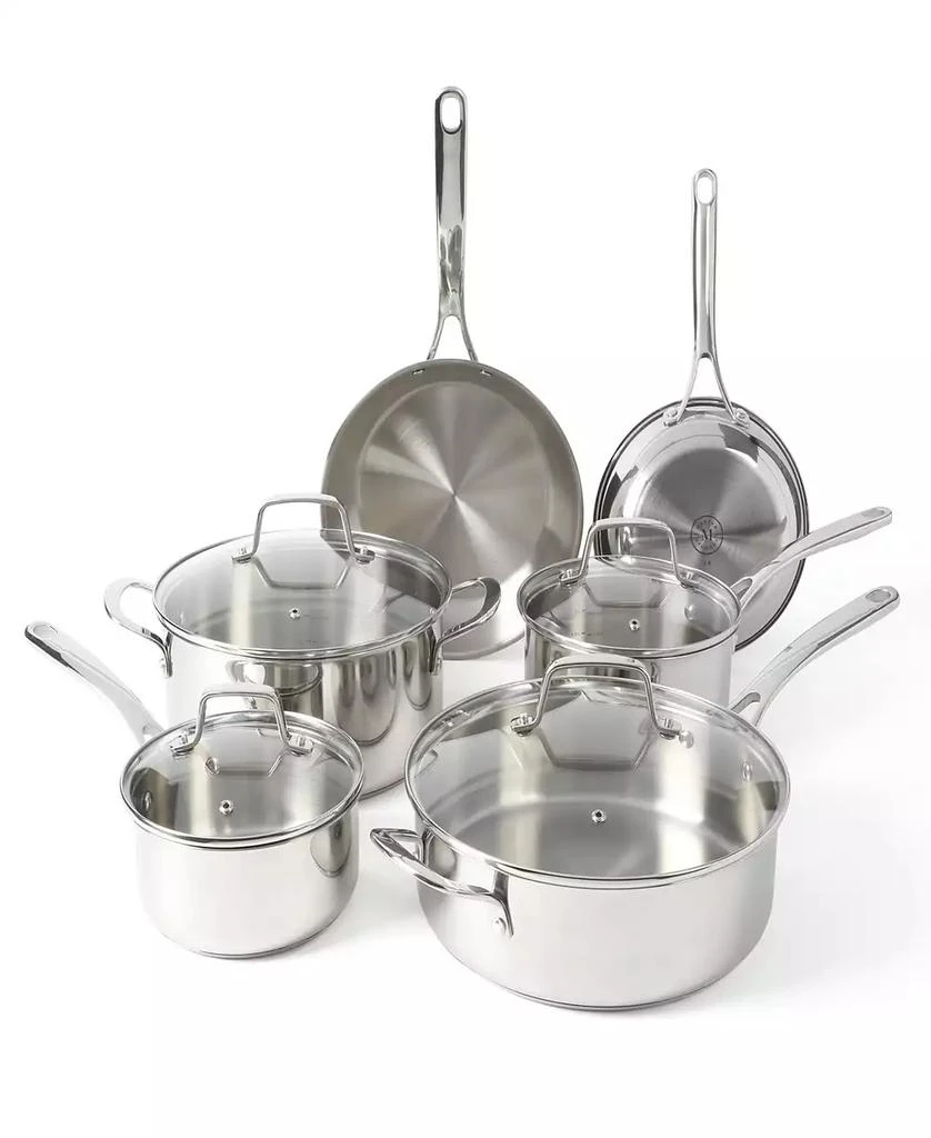 Martha Stewart Castelle Stainless Steel 10 Piece Cookware Set 1