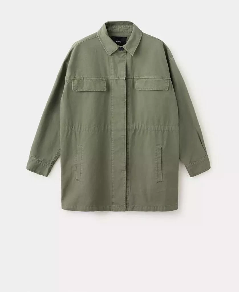 Mango Women's Oversized Denim Parka
