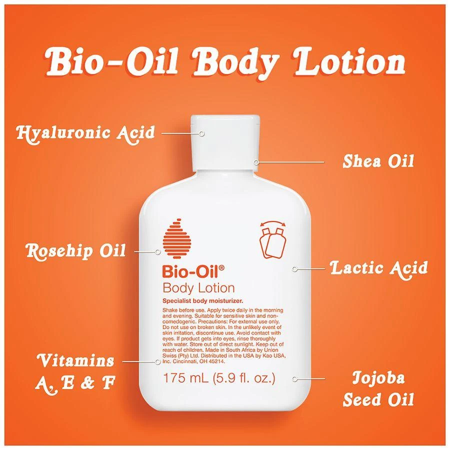 Bio-Oil Body Lotion, Ultralight High-Oil Hydration, with Shea Oil and Hyaluronic Acid Unscented, 5.9 Fl Oz 5