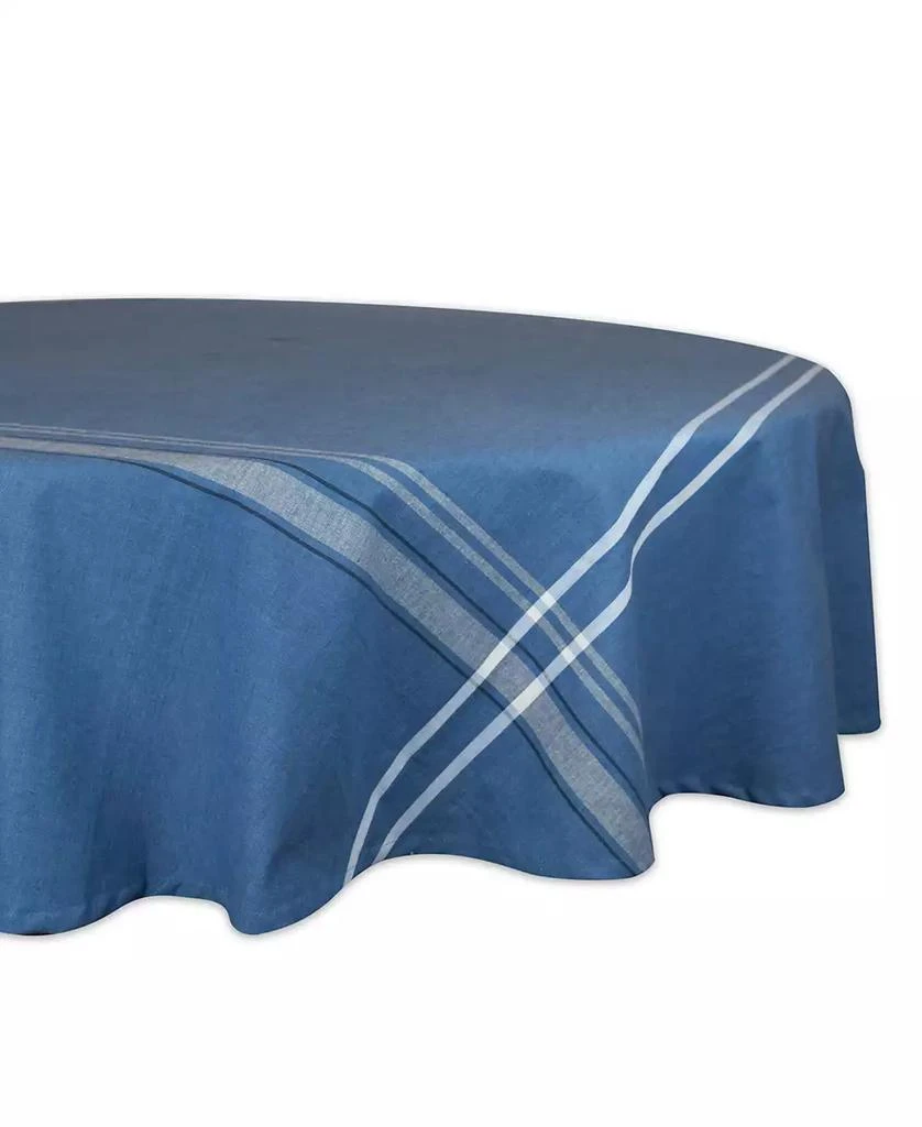 Design Imports French Chambray Tablecloth 70" Round 1