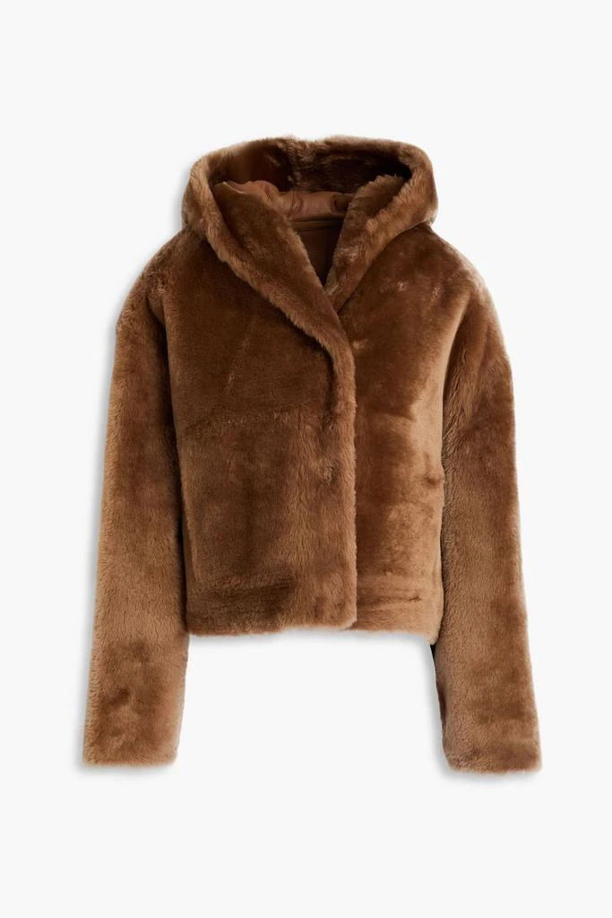 Yves Salomon Shearling hooded jacket 1