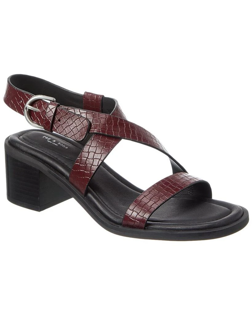 Rag & Bone Geo Block Embossed Leather Sandal 1